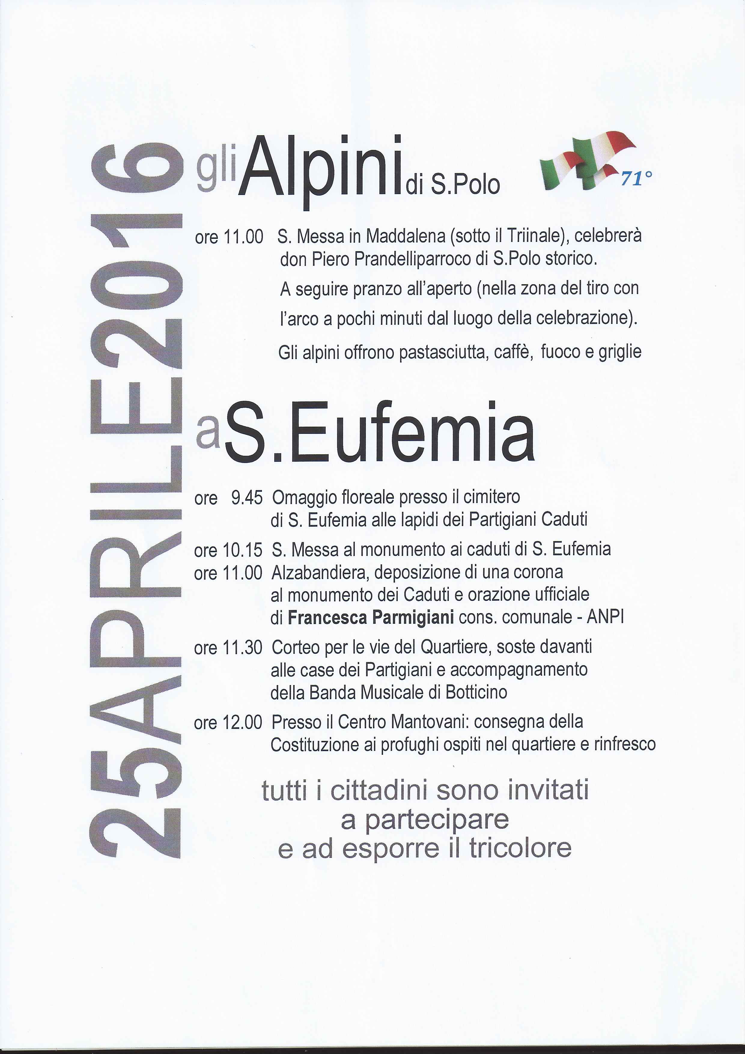 25 Aprile a S.Eufemia